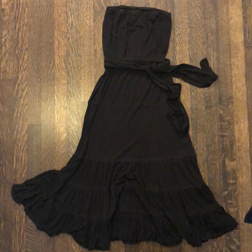 Strapless cotton DVF dress